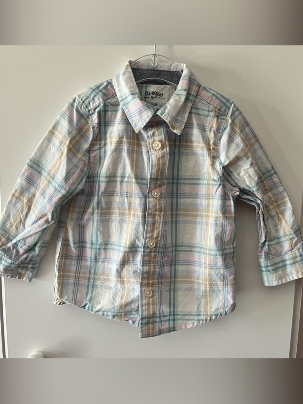 OshKosh B'gosh Pastel Plaid Button-Down Shirt